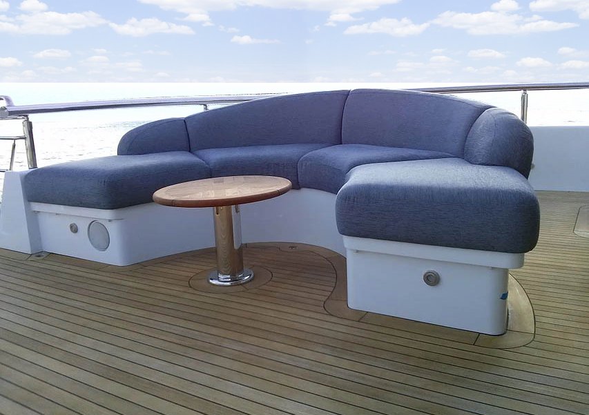 Final project of Eclipse's yacht exterior seating