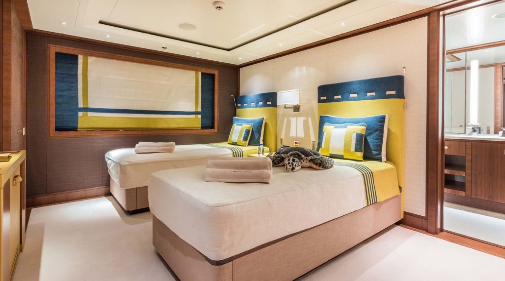 182ft superyacht interior furnishings and upholstery