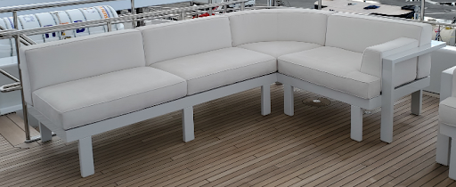 perfectly fit yacht cushions made by Eclipse Yacht Furnishings