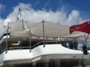 Superyacht sail awnings
